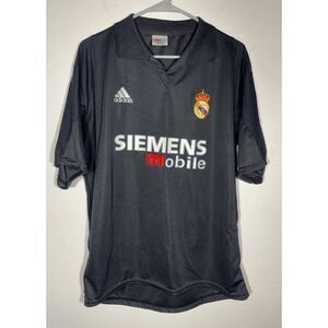 International League Real Madrid Siemens Mobile Jersey Black Mens Large Soccer